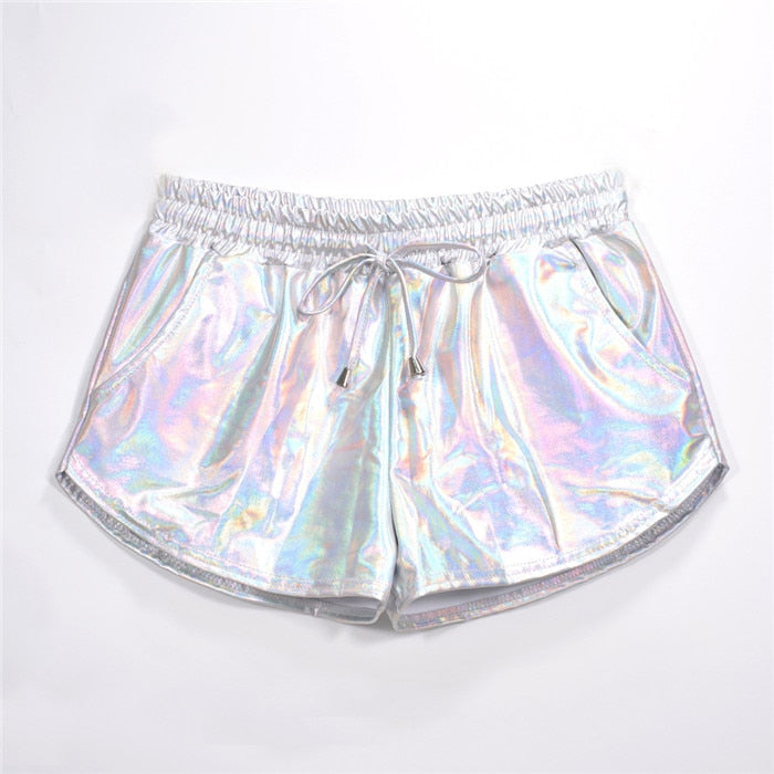 Women’s Holographic Shorts - Memento Dash Suppliers LLC