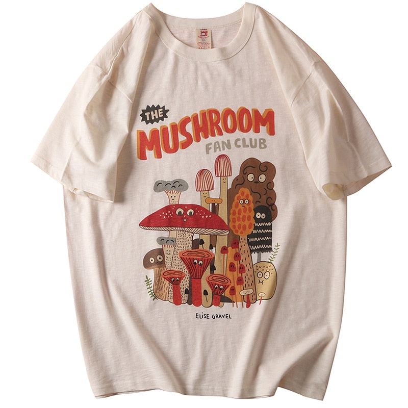 Women's Apricot Mushroom Tee - Memento Dash Suppliers LLC