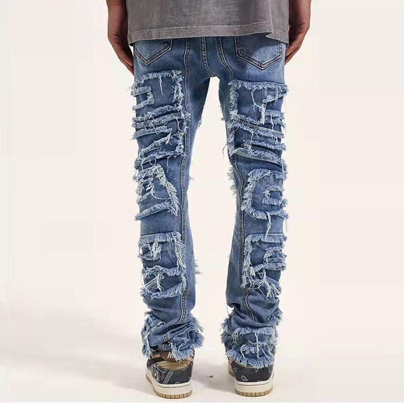 Retro Denim Jeans - Memento Dash Suppliers LLC