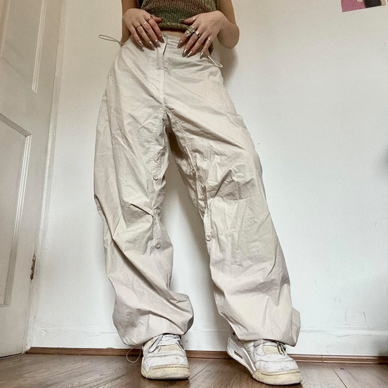 Wide Leg Cargo Pants - Memento Dash Suppliers LLC