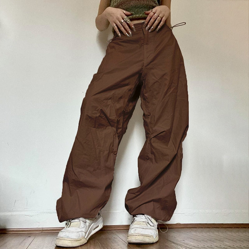 Wide Leg Cargo Pants - Memento Dash Suppliers LLC