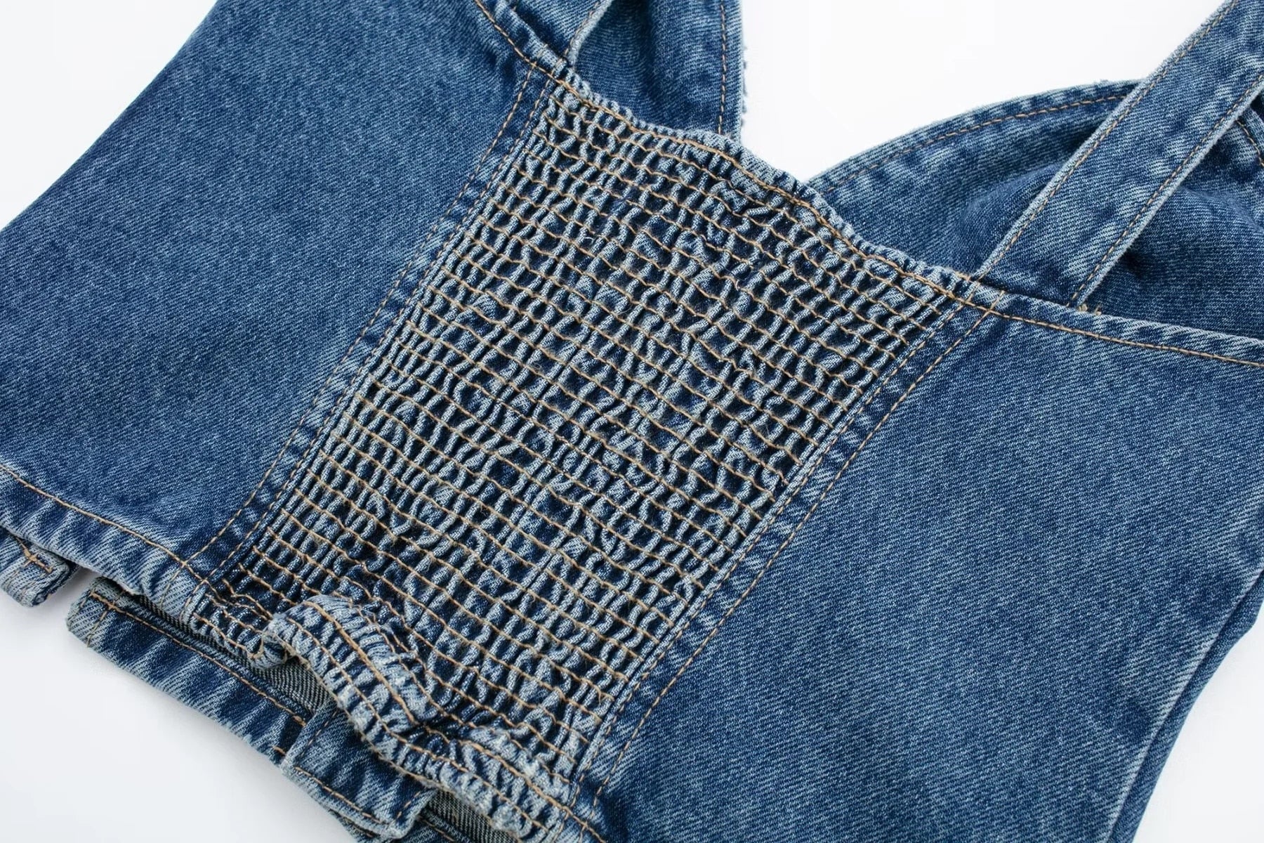 Women's Blue Denim Corset - Memento Dash Suppliers LLC