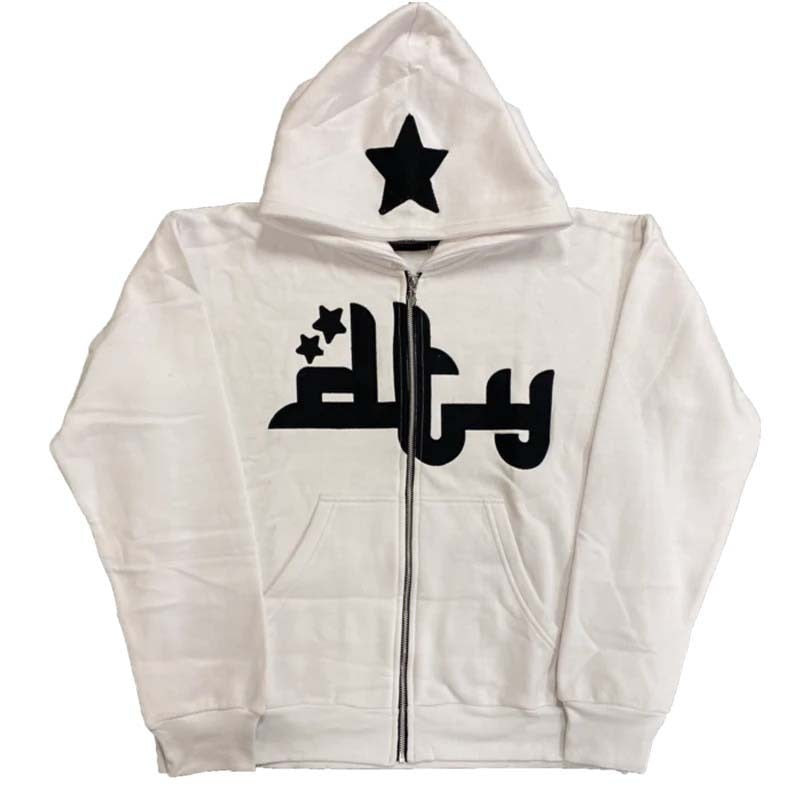 Star Retro Hoodie - Memento Dash Suppliers LLC