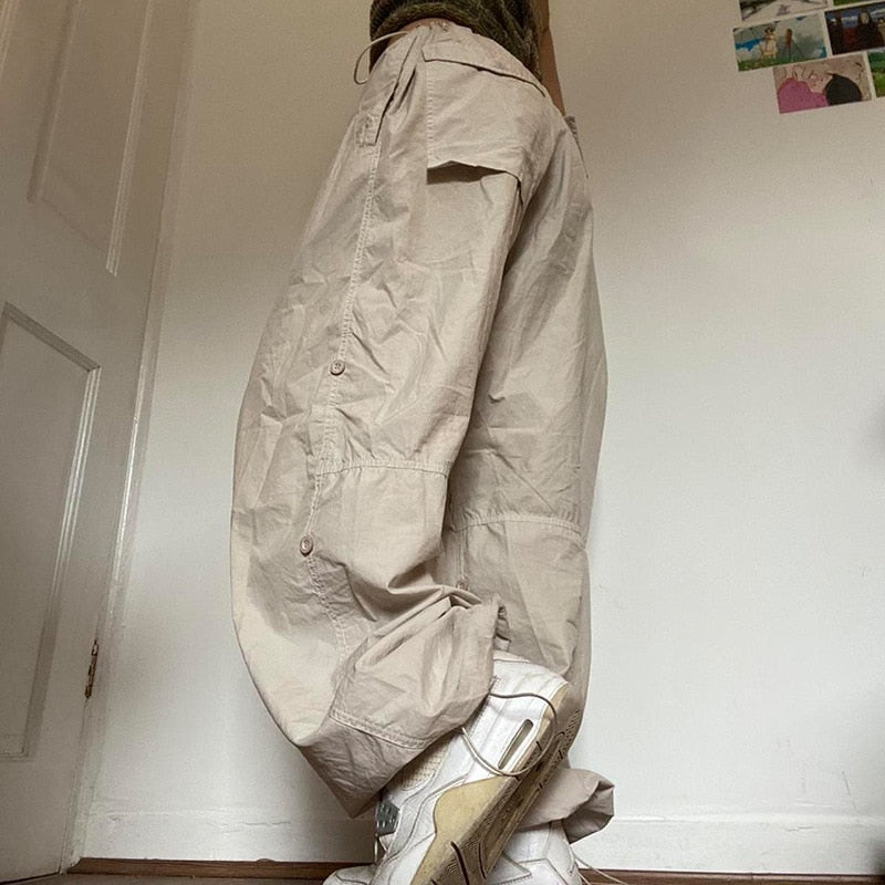 Wide Leg Cargo Pants - Memento Dash Suppliers LLC