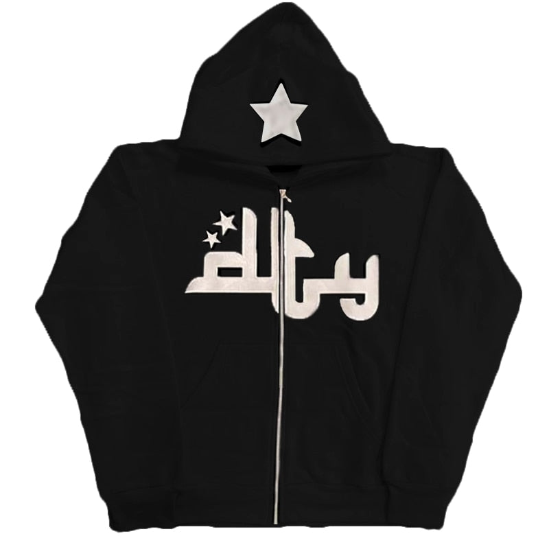 Star Retro Hoodie - Memento Dash Suppliers LLC