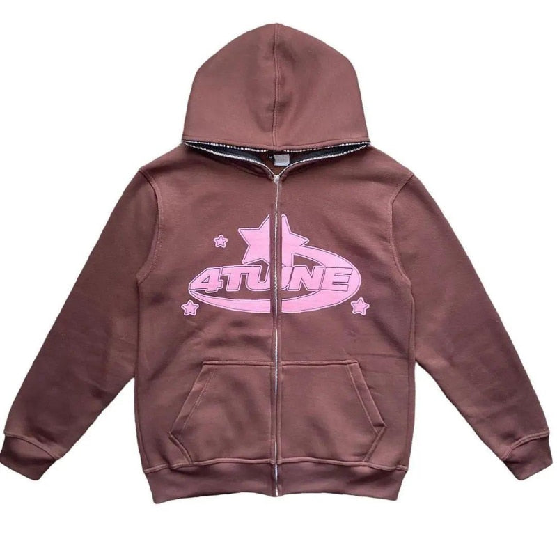 Star Retro Hoodie - Memento Dash Suppliers LLC