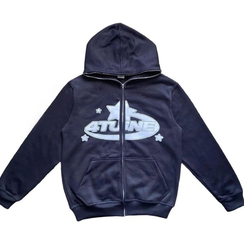 Star Retro Hoodie - Memento Dash Suppliers LLC