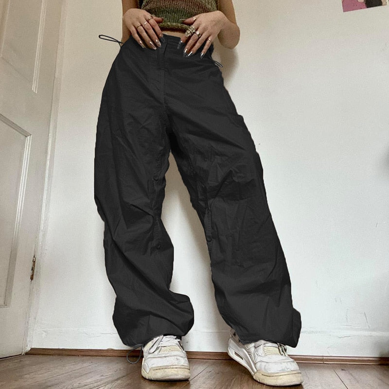 Wide Leg Cargo Pants - Memento Dash Suppliers LLC